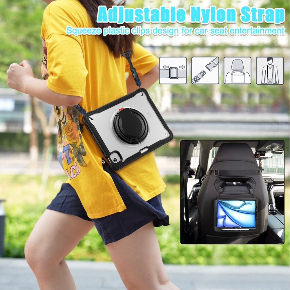 Estuche popeye b series modelo ipad air 11 2024 color transparente sin strap