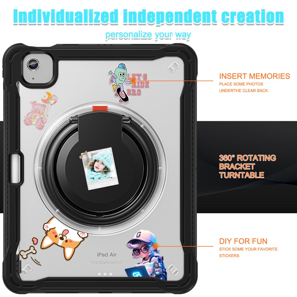 Estuche popeye b series modelo ipad air 11 2024 color transparente sin strap