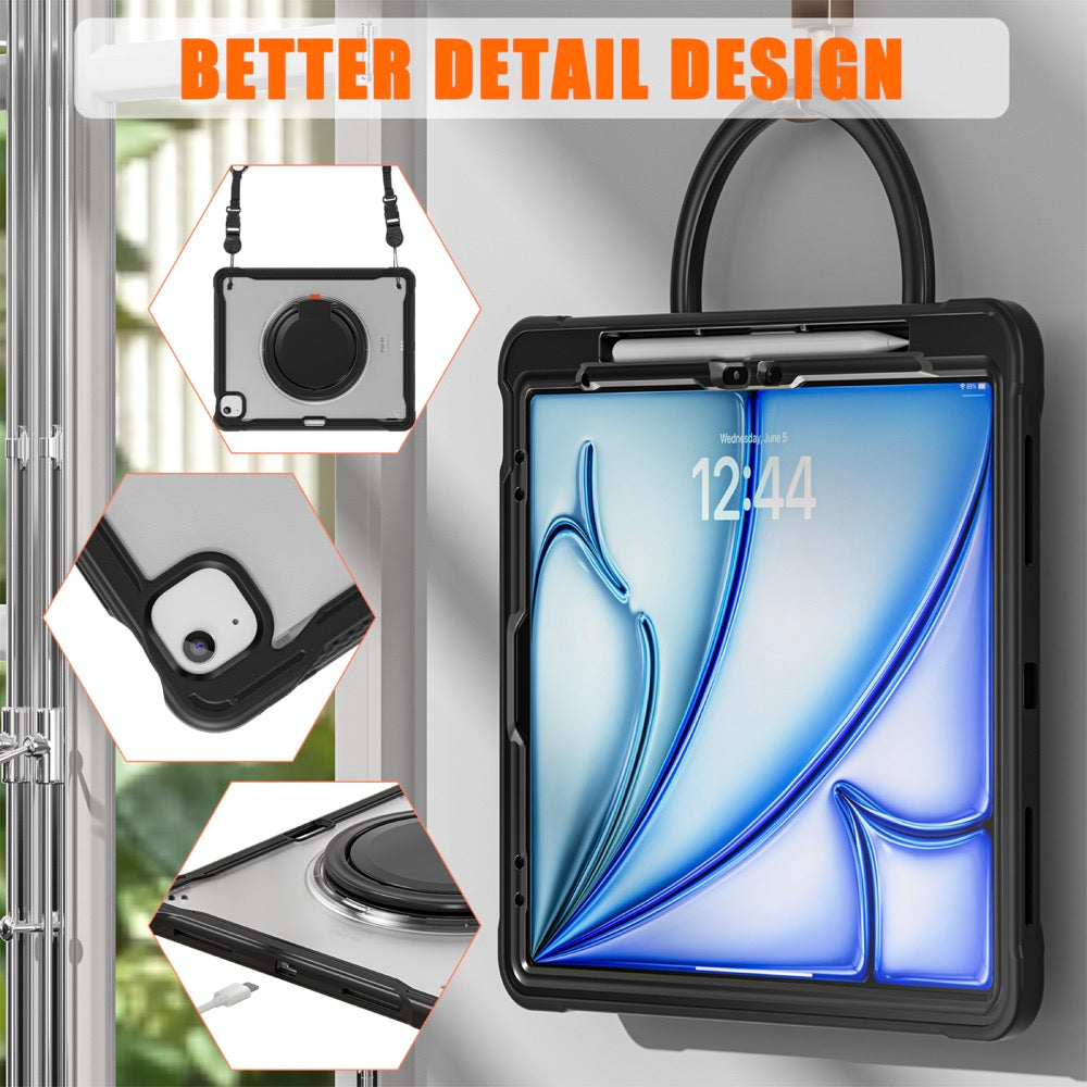 Estuche popeye b series modelo ipad air 13 2024 color transparente sin strap