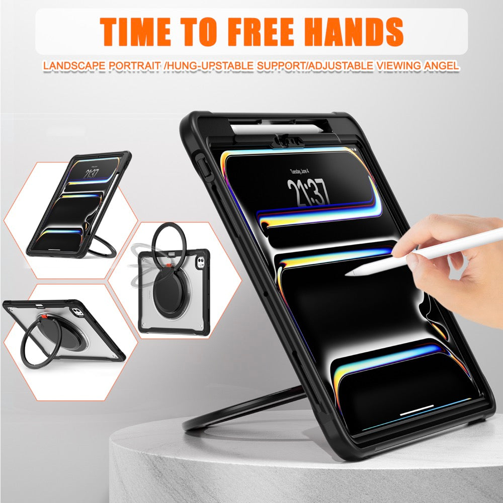 Estuche popeye b series modelo ipad pro 13 2024 color transparente sin strap