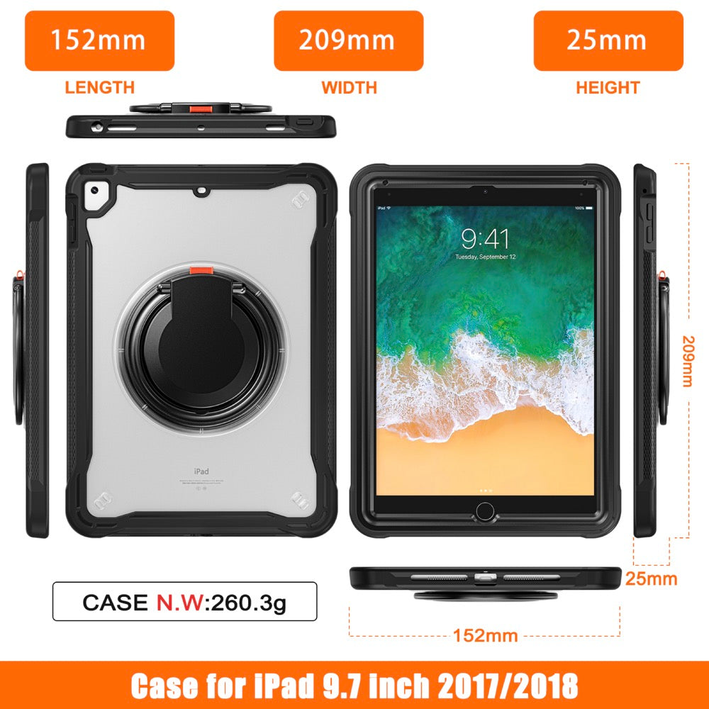 Estuche popeye b series modelo ipad 9.7 color transparente sin strap