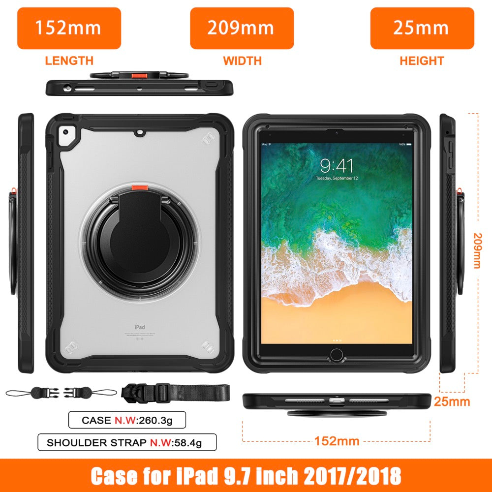 Estuche popeye b series modelo ipad 9.7 color transparente sin strap