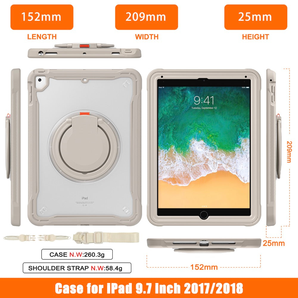 Estuche popeye b series modelo ipad 9.7 color beige sin strap