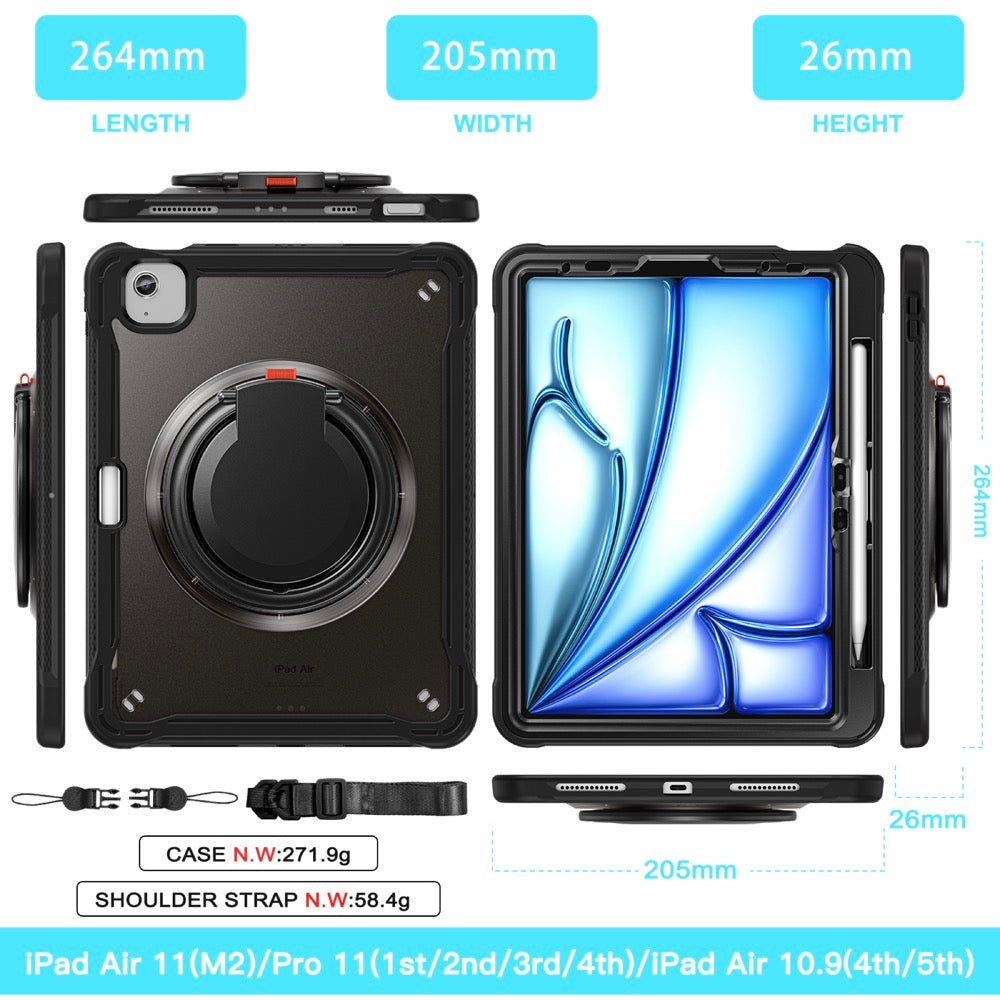 Estuche popeye b series modelo ipad air 11 2024 color negro sin strap