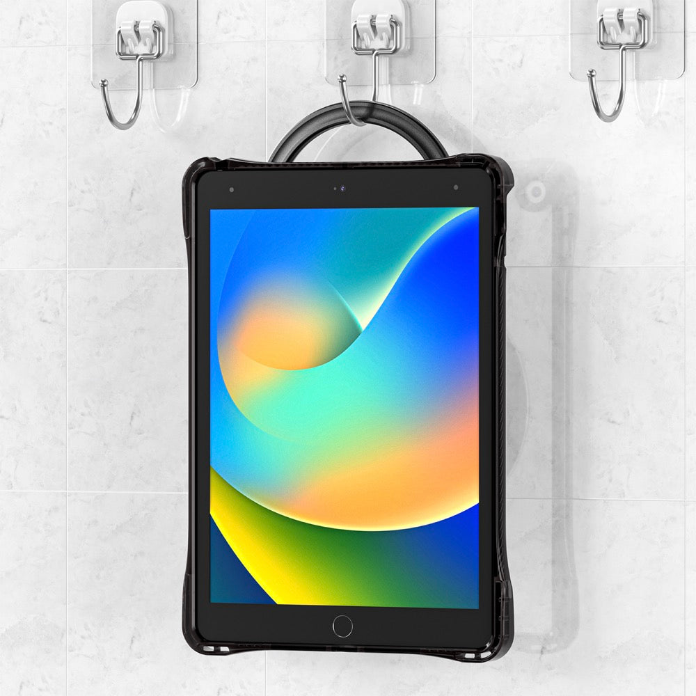 Estuche transparent b series modelo ipad 10.2 color negro con strap