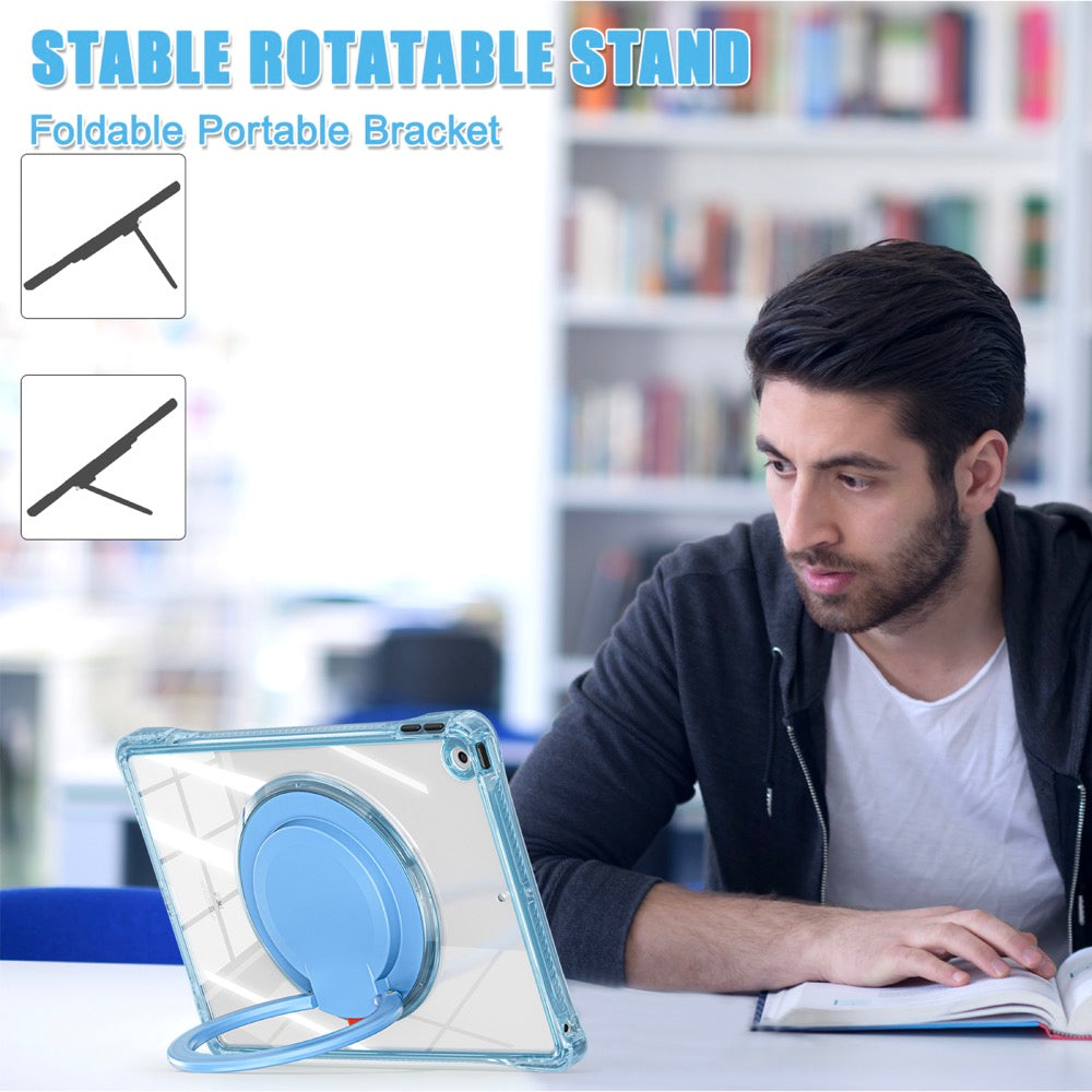 Estuche Transparent B Series iPad 10.2 Celeste con Strap - 0714000041