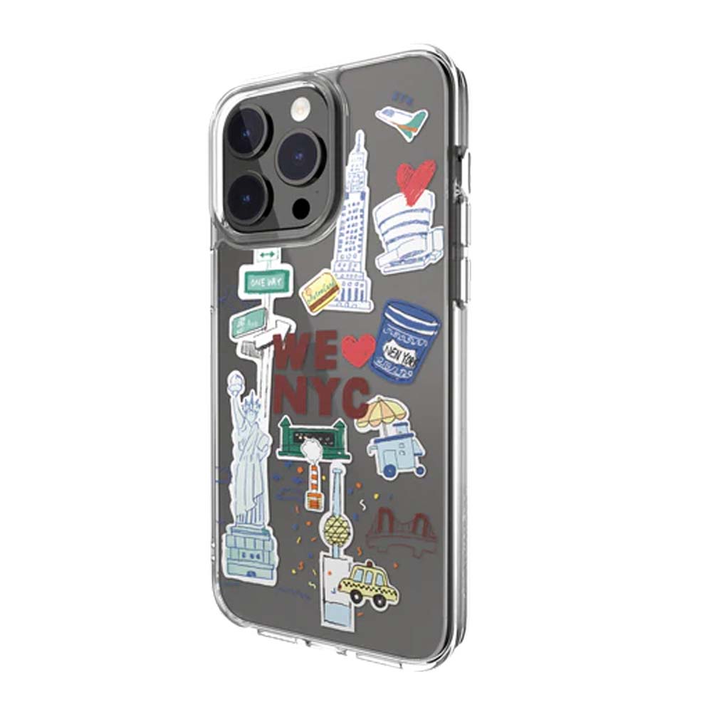 Estuche switcheasy city iphone 15 pro new york color multicolor