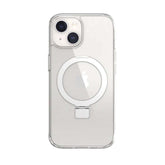 Estuche switcheasy magstand iphone 15 plus magsafe color transparente