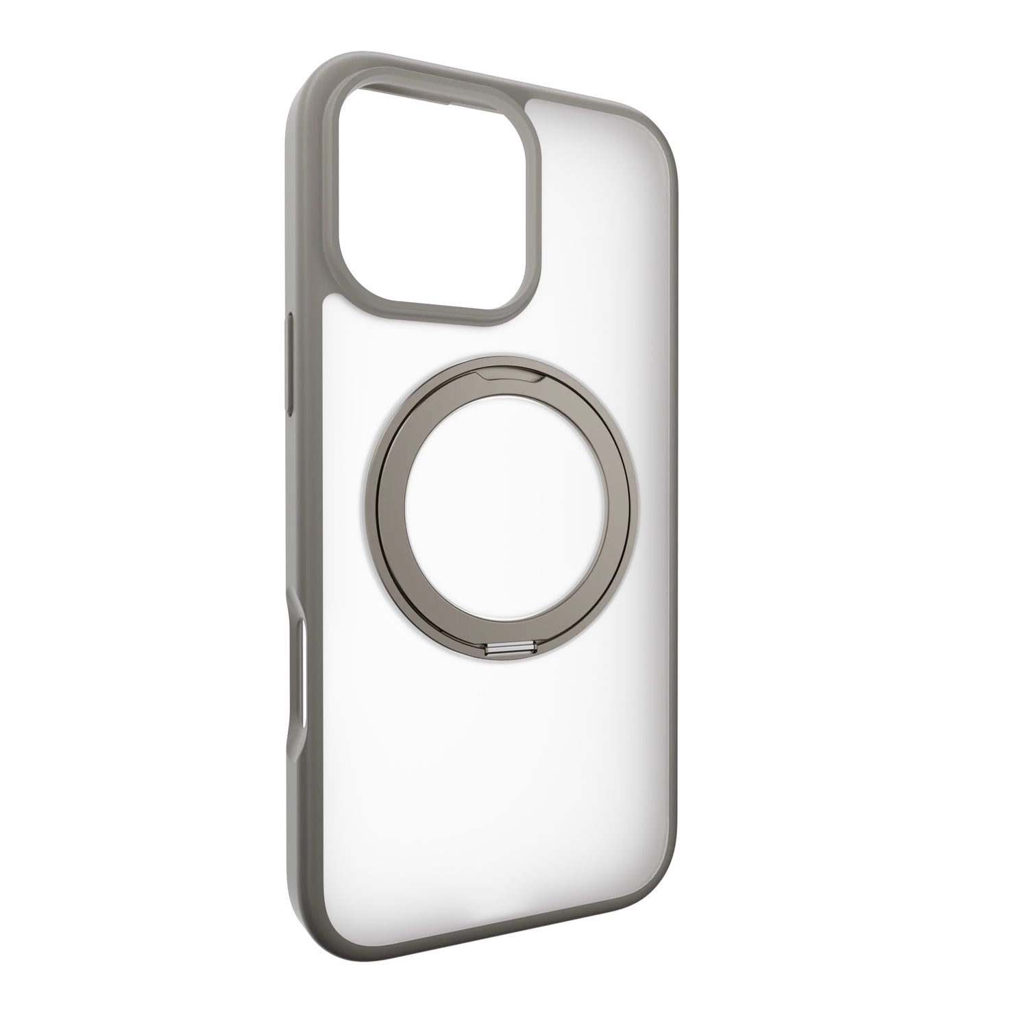 Estuche mageasy magstand iphone 16 pro magstand 360 m rotating ring protective case color plateado