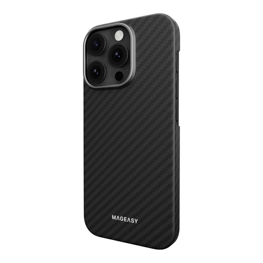 Estuche Mageasy Skin para iPhone 16 Pro - Negro - 0714406400020157