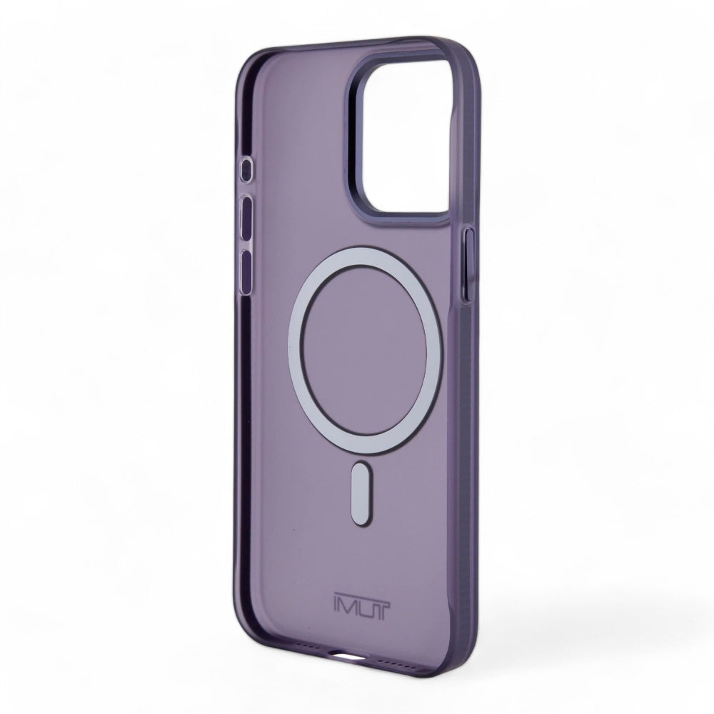 Estuche tumi hc frosted magsafe transparent iphone 15 pro max color morado