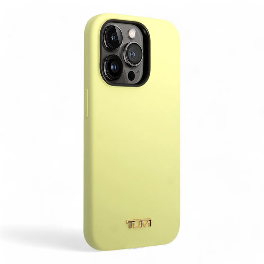 Estuche Tumi HC Women Liquid Silicone para iPhone 14 Pro Max - Amarillo - 0714407100160284