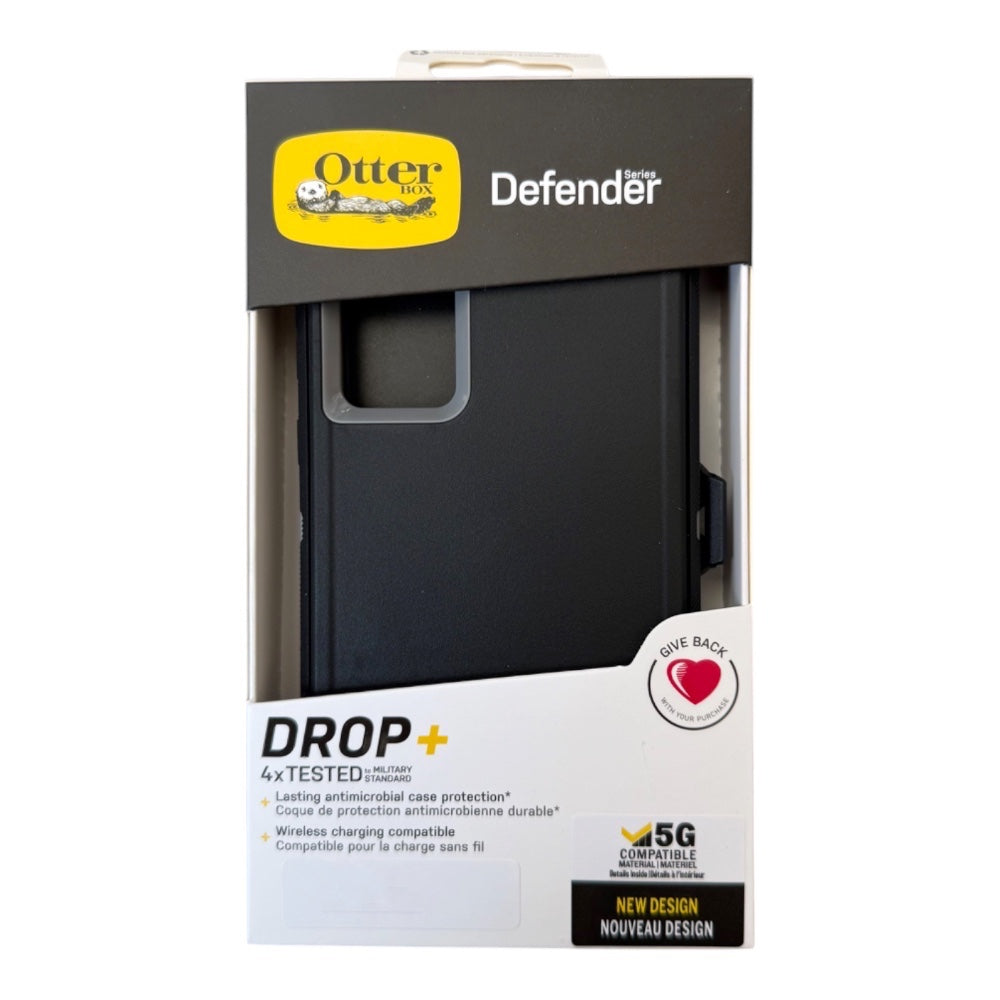 Case OtterBox defender con clip Negro / Gris modelo Samsung a35
