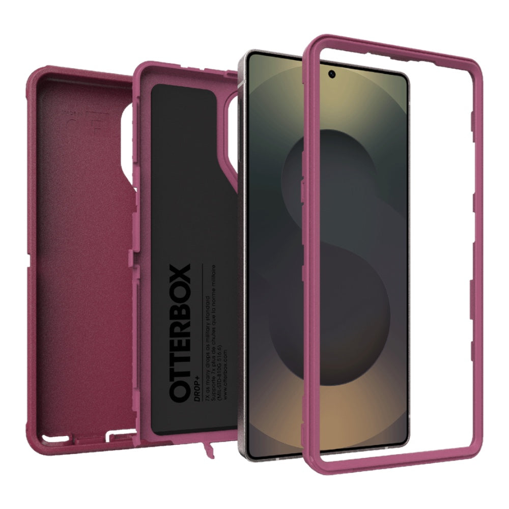 Estuche otterbox defender con magsafe y clip color corinto modelo samsung 24 ultra