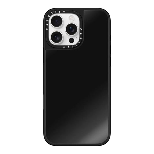 Estuche CASETiFY Mirror iPhone 15 - Marco Negro - 0756000015