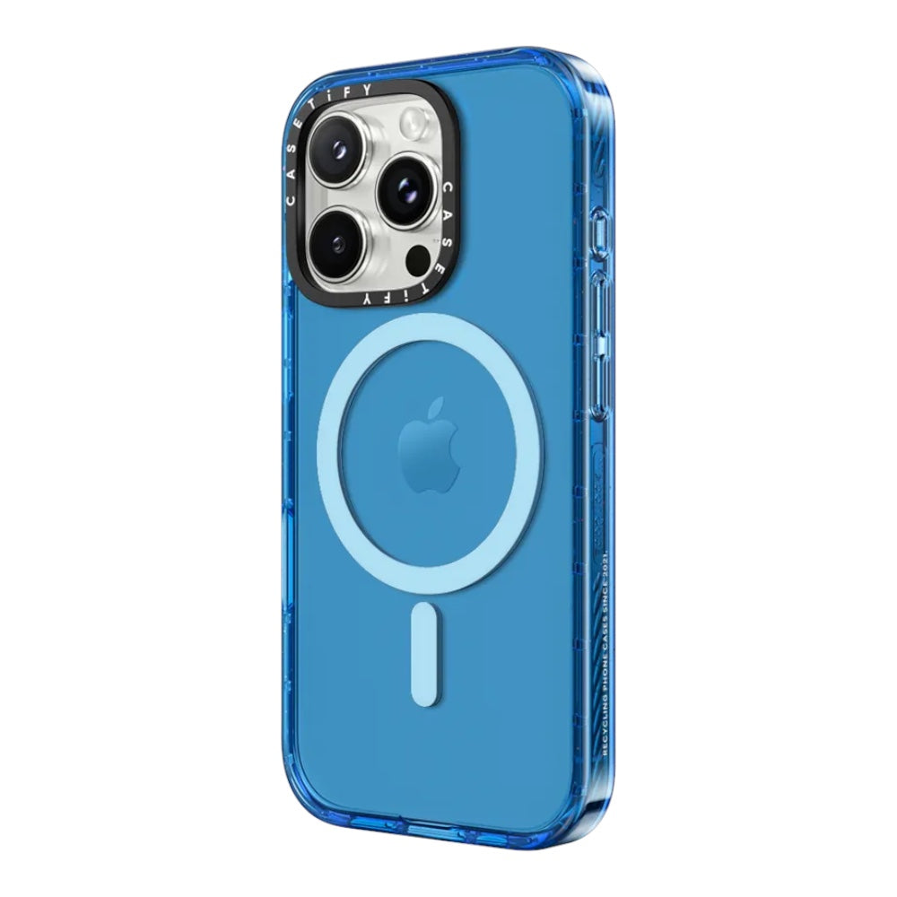 Casetify impact con magsafe iphone 15 azul
