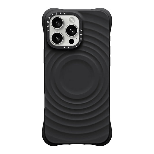 Estuche CASETiFY Ripple para iPhone 15 Plus / 14 Plus Negro - 0756000151