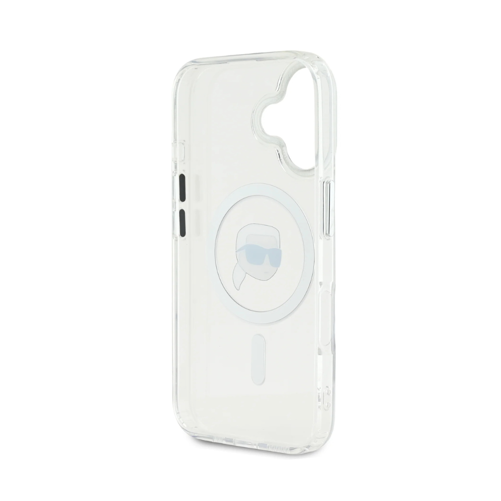 Karl Lagerfeld hc magsafe iml metal k. head white iphone 16