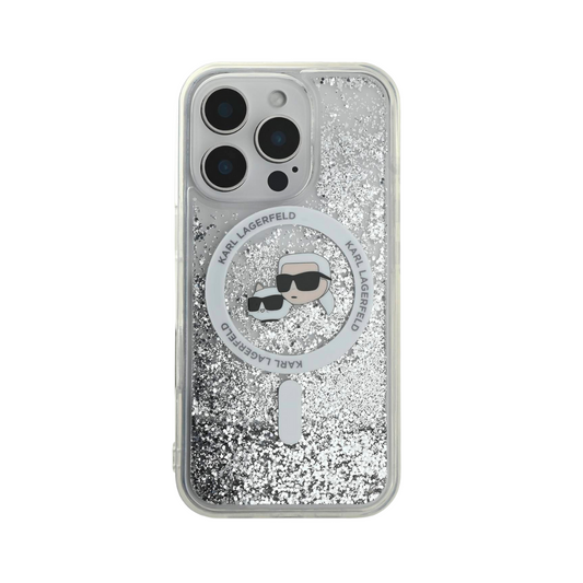 Estuche Karl Lagerfeld Hc MagSafe Glitter para iPhone 16 - 0759000023