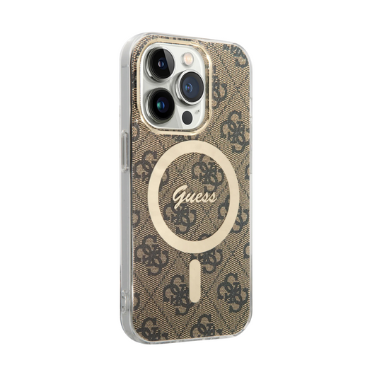 Estuche GUESS HC MagSafe Iml 4G Brown para iPhone 16 Pro - 0760000003