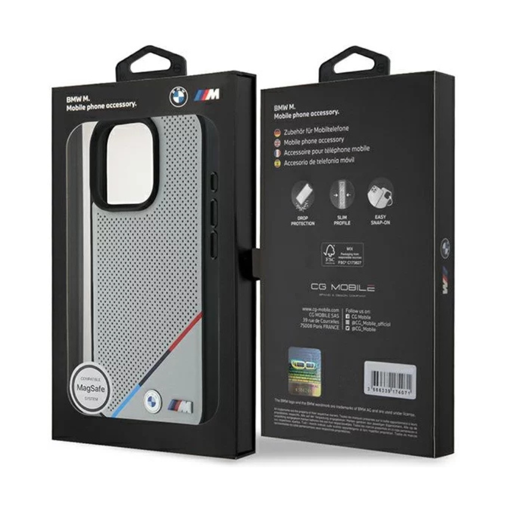 Estuche BMW Hc M MagSafe para iPhone 16 Pro - Tricolor Grey - 0763000006