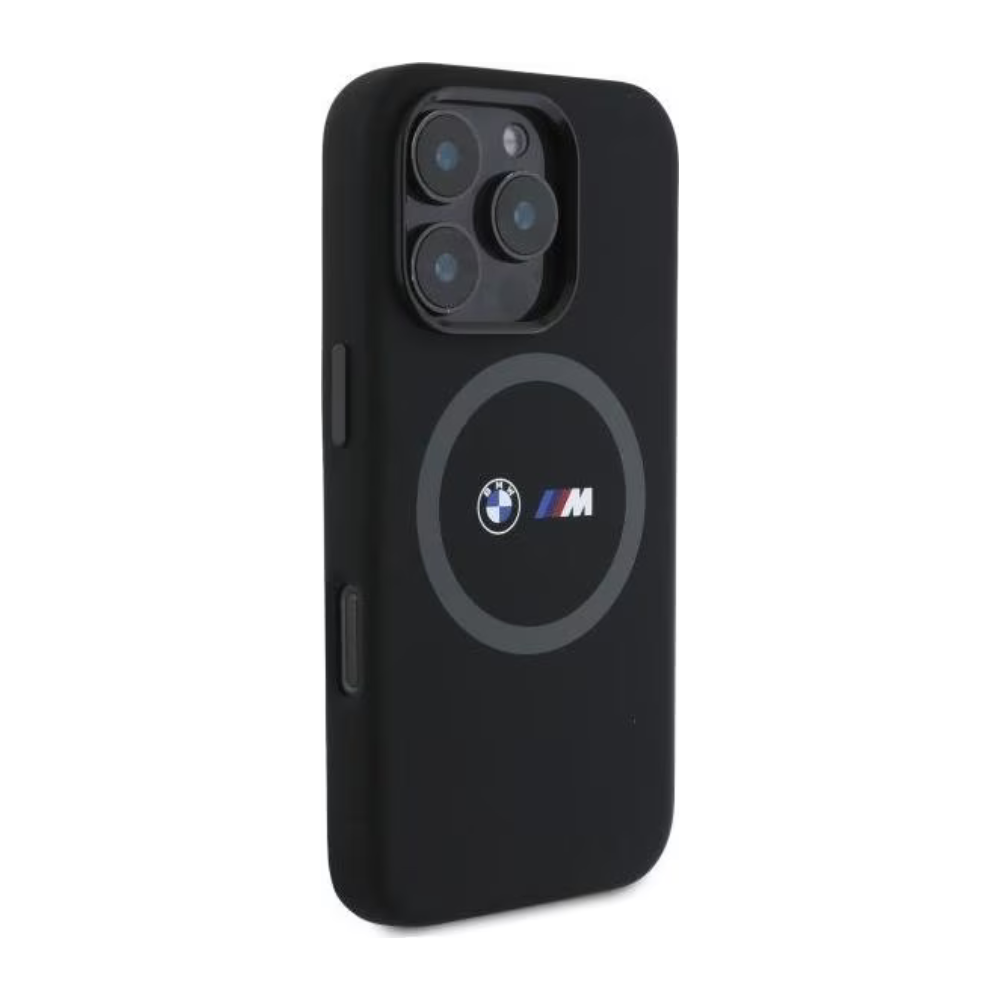 BMW hc m magsafe silicone printed ring black iphone 16 pro