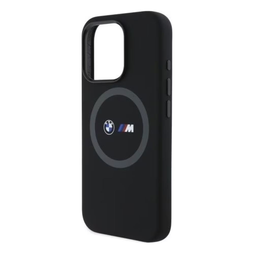 BMW hc m magsafe silicone printed ring black iphone 16 pro