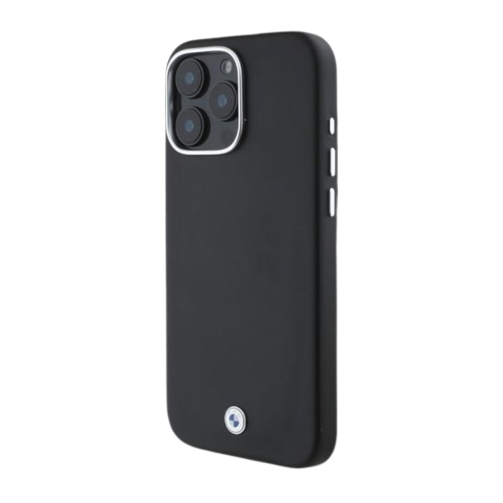 BMW hc sign magsafe pu full wrapped metal black iphone 16 pro max