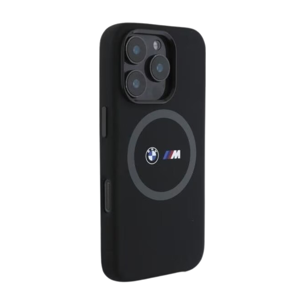 BMW hc m magsafe silicone printed ring black iphone 16 pro max