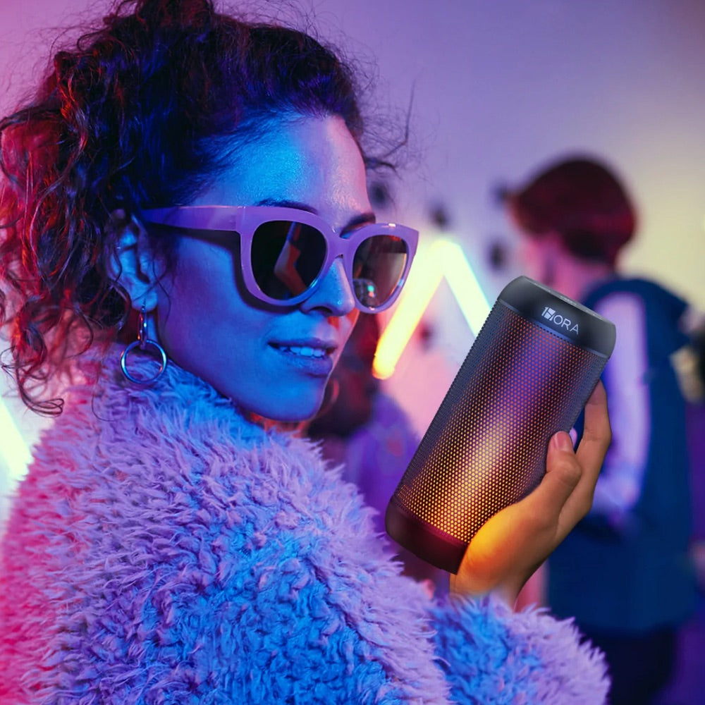 Gadget 1hora bocina bluetooth portatil 5.1 led 5w*2 boc242 color multicolor