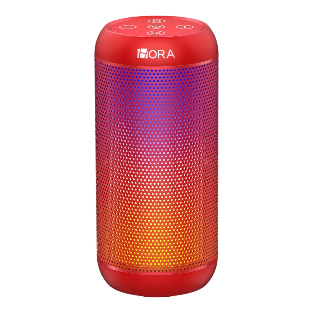 Gadget 1hora bocina bluetooth portatil 5.1 led 5w*2 boc242 color rojo