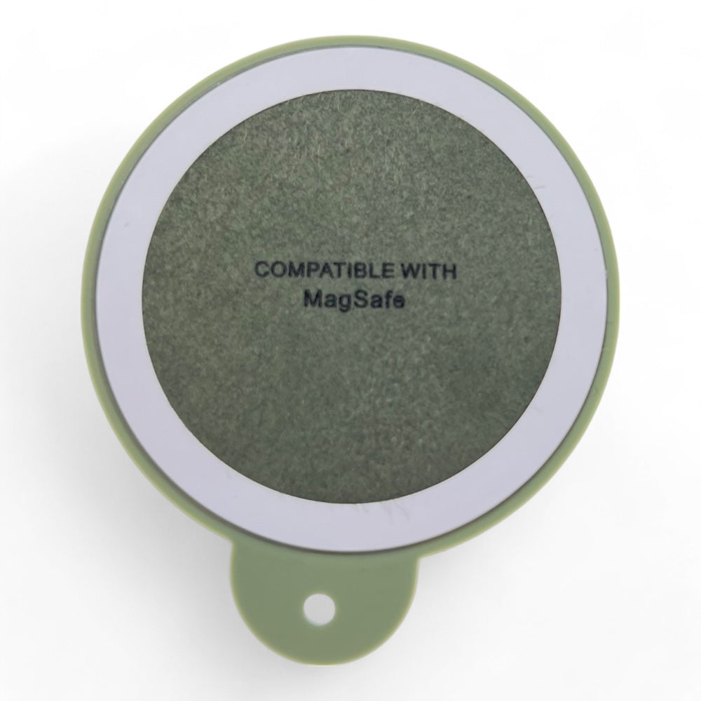 Gadget el rey magsafe ventosa circular color verde militar