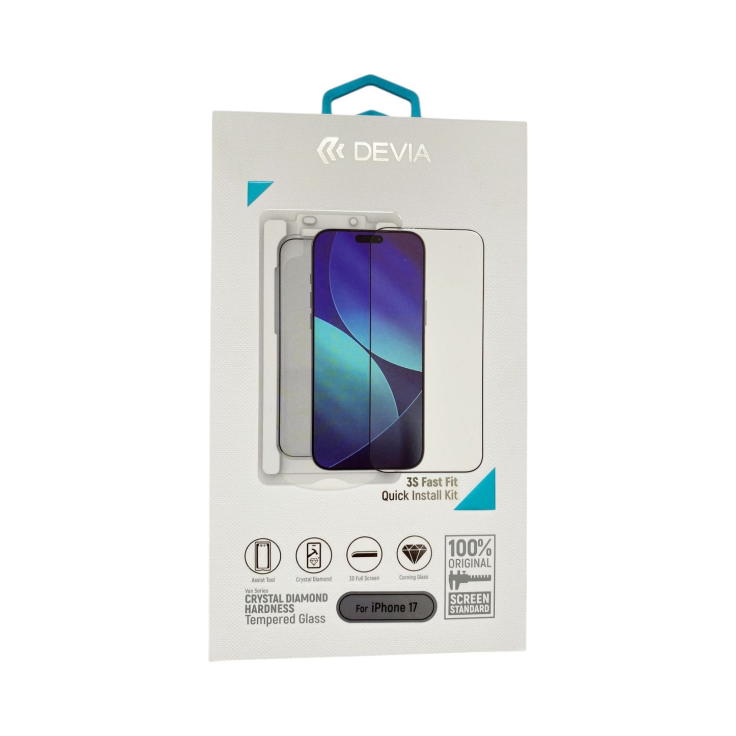 Vidrio Templado Devia iPhone 17 - Crystal Diamond | TOP MOVIL Guatemala