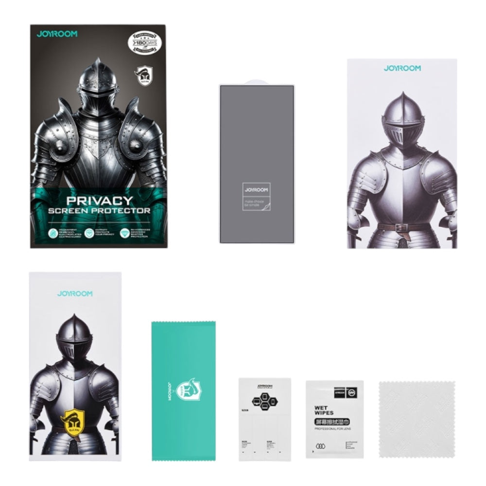 Protector pantalla joyroom vidrio templado samsung s24 ultra jr-mjs0223 (2.5d full screen) for samsung s24 ultra color ( privacy +r einforced edges)