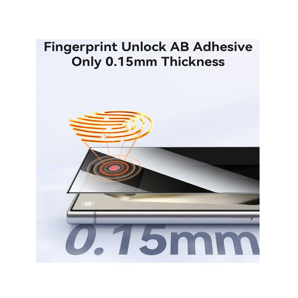 Protector pantalla joyroom vidrio templado samsung s24 ultra jr-mjs0223 (2.5d full screen) for samsung s24 ultra color ( privacy +r einforced edges)