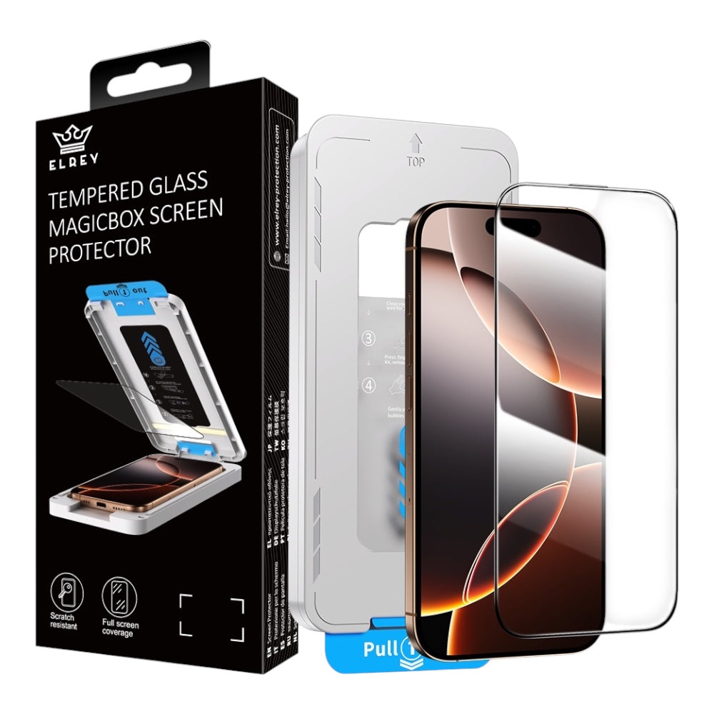 El Rey tempered glass HD magicbox screen protector for iphone 15 pro max