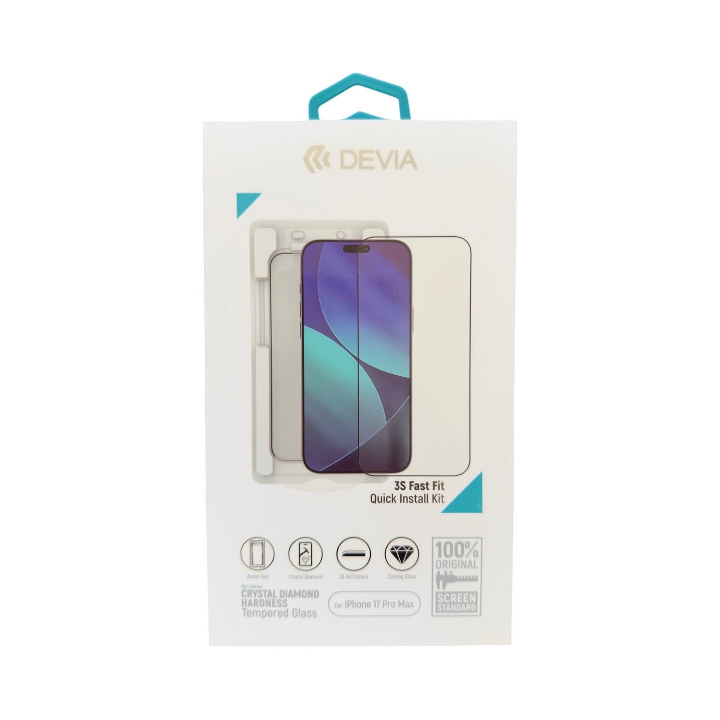 Vidrio Templado Devia iPhone 17 Pro Max - Crystal Diamond - 1357000010