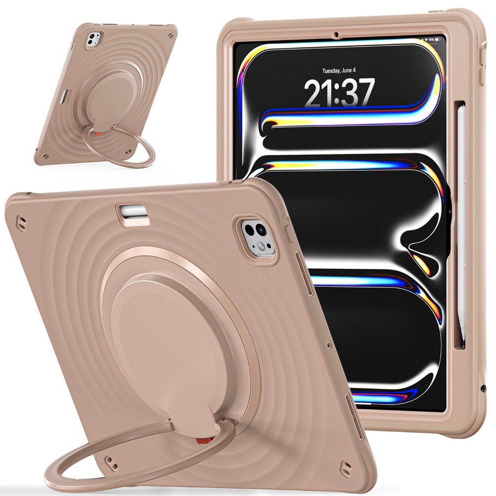 Estuche chief engineer b series modelo ipad pro 13 2024 color cafe con strap