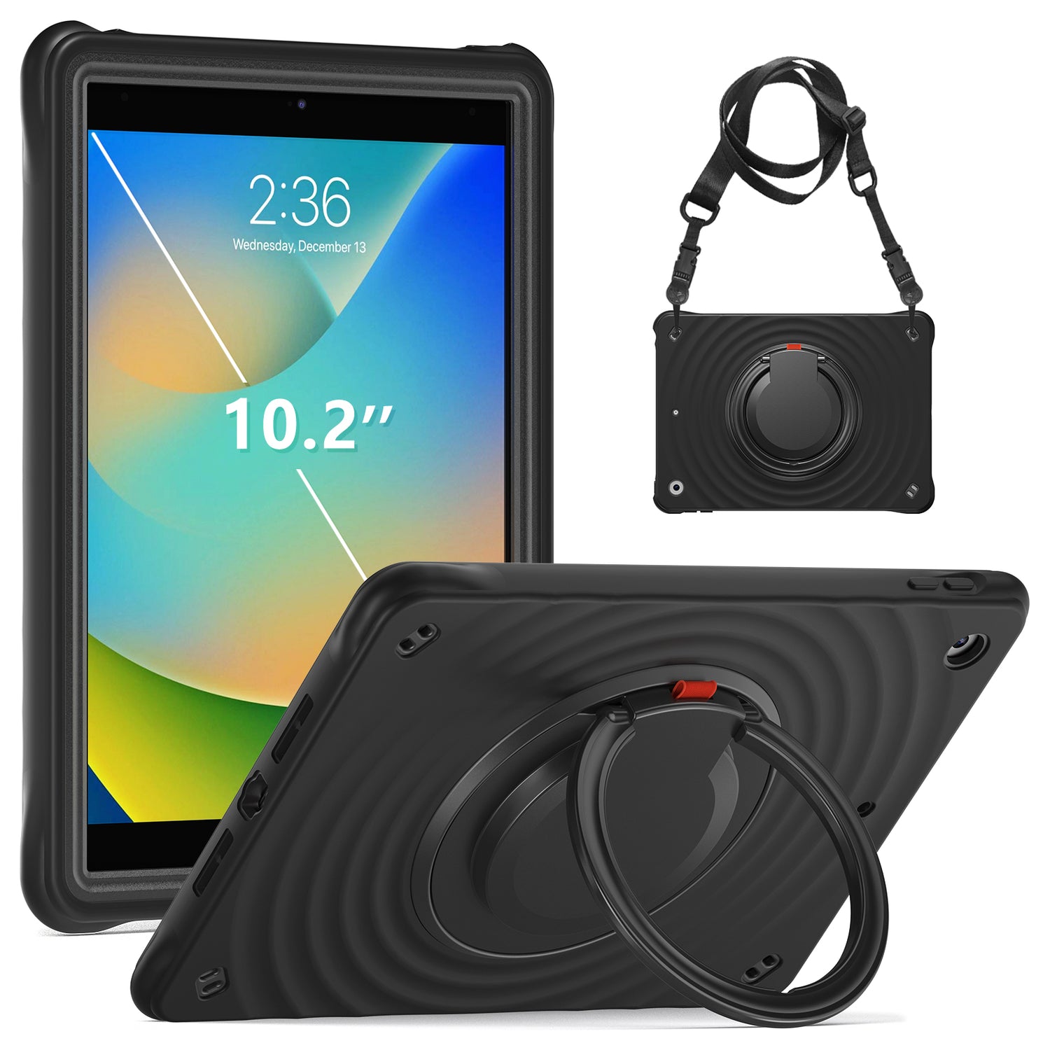 Estuche chief engineer b series modelo ipad 10.2 color negro con strap