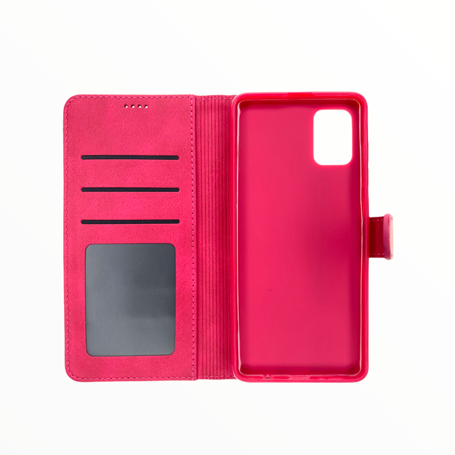 Estuche Carteras LC iMeeke Folio para Samsung A41 - Rosado - A41UFC05
