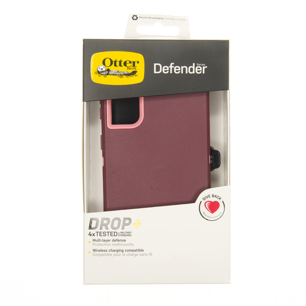 Estuche proteccion otterbox defender samsung a72 color rojo / rosado