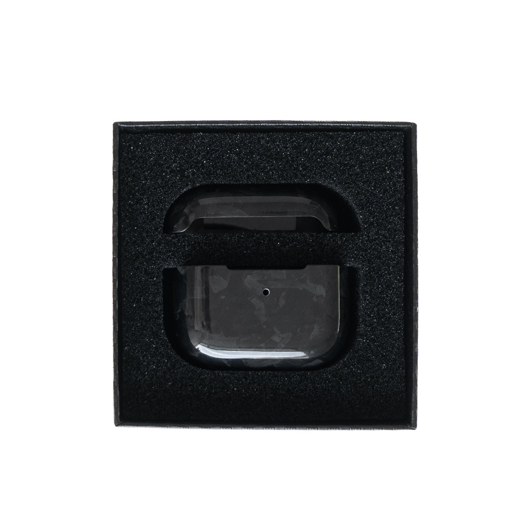 Estuche clasico el rey trenzado fibra carbon apple airpods gen 3 color fibra carbon negro