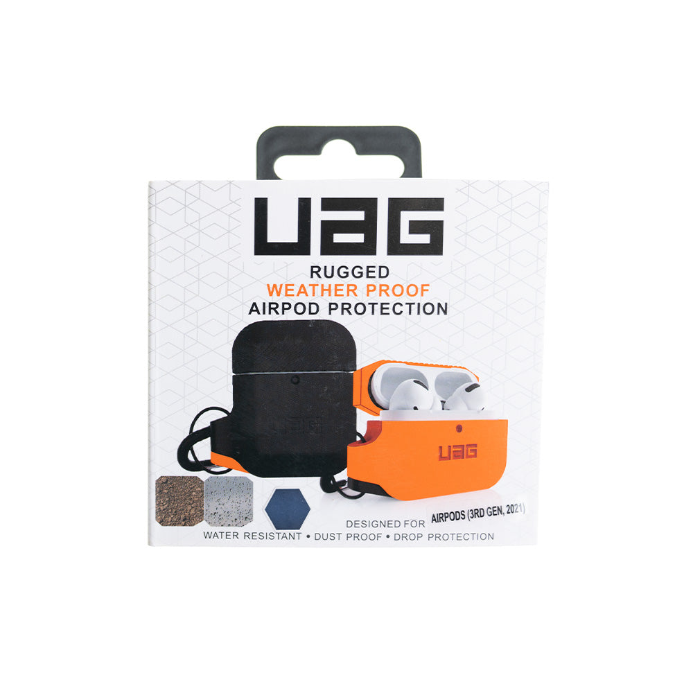 Estuche audifonos uag apple airpods gen 3 color naranja / negro