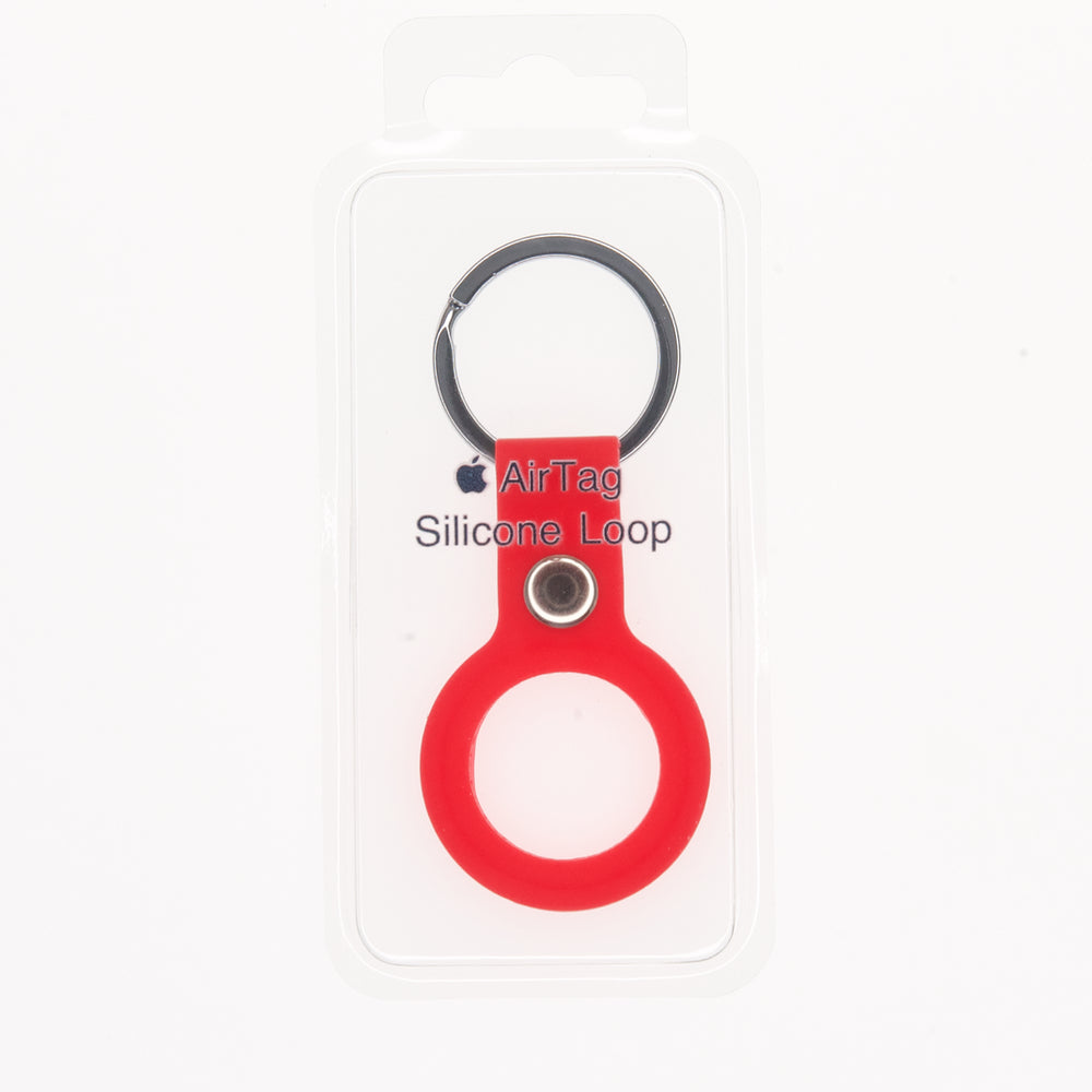 Estuche Silicon Rojo Abierto Amoblado AirTag Apple - AIRTRD02