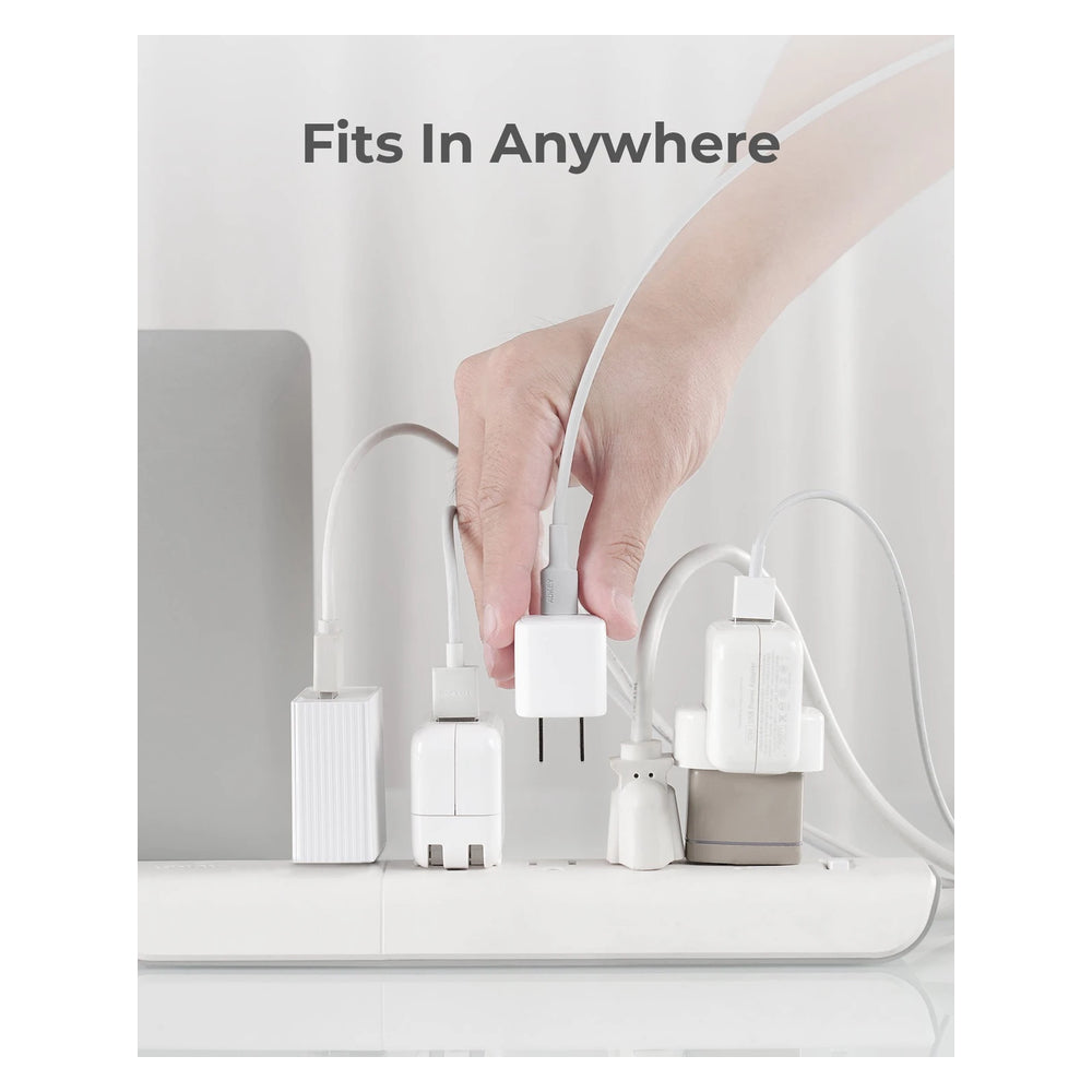 Cargador aukey pared ultra portable 20w pd wall color blanco