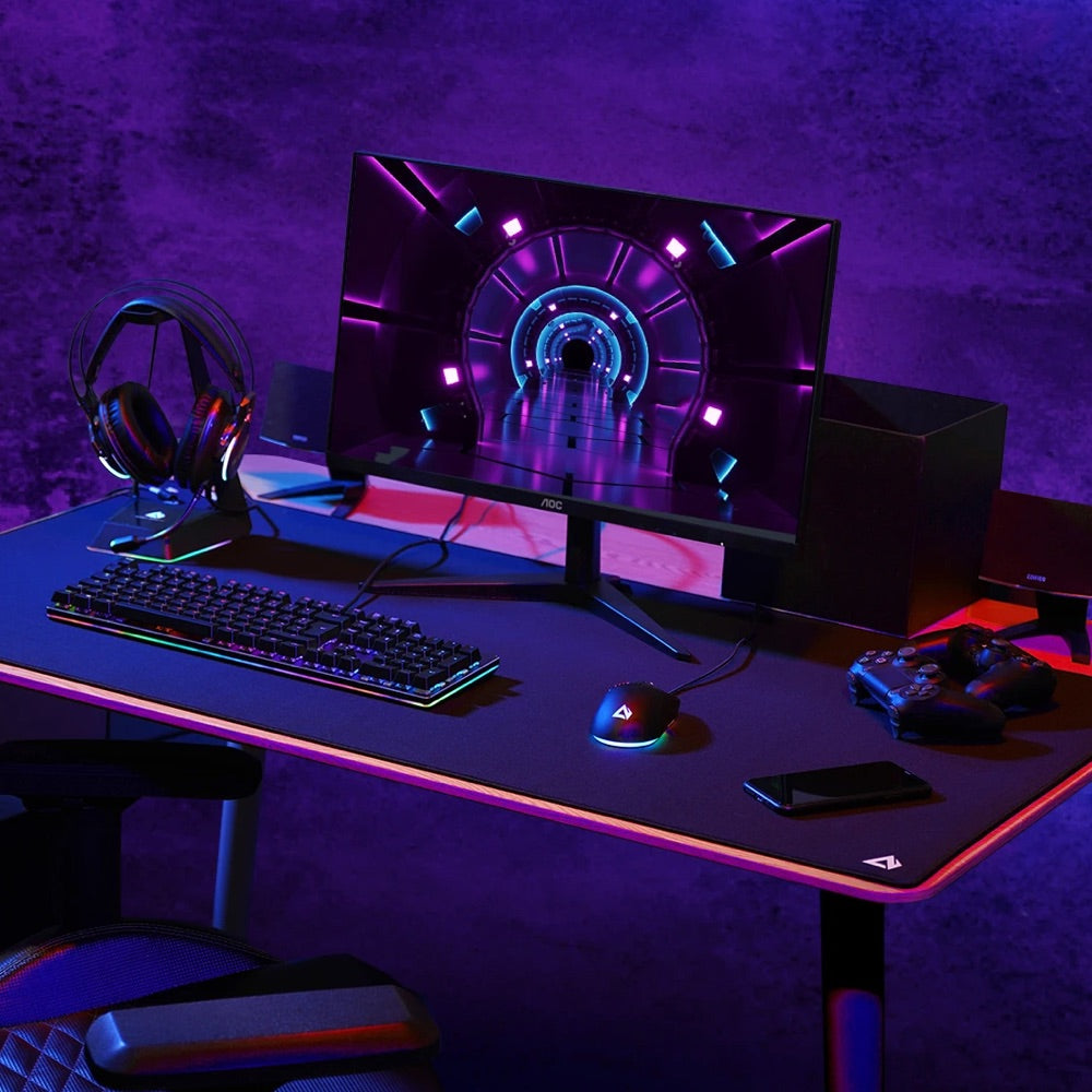 Gadget aukey gaming xl mouse pad 47.2 x 23.6 x 0.12in color negro