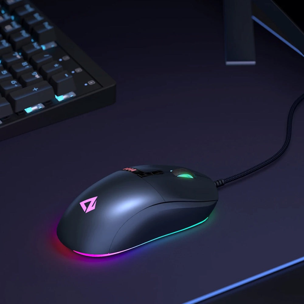 Gadget aukey gaming knight rgb mouse 10000 dpi resolution con cable usb