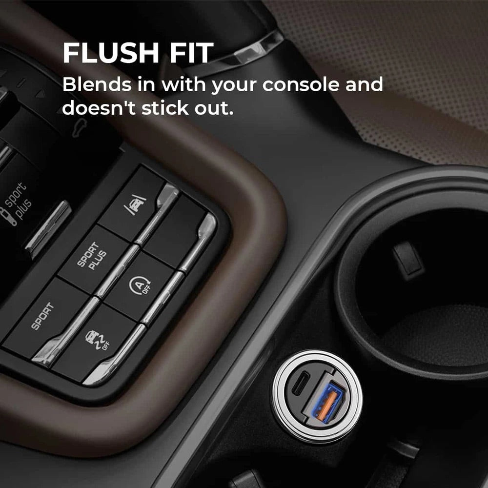 Cargador aukey carro 30 w ultra small 2 port para color negro