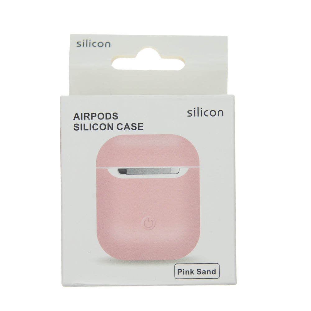 Estuche audifonos apple airpods gen 1 plastico color rosado