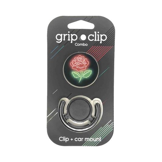 Grip Clip Flor Neon con Holder - GCLH144